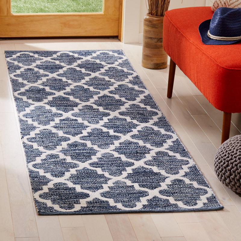 Tapis géométrique tissé à la main Eliana, Tapis de couloir 2 pi 3 po x 7 pi