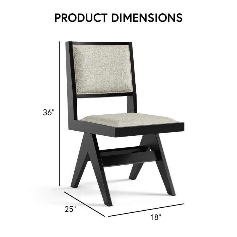 Ensemble de table de salle à manger Euna, H 30 po x l 59 po x L 59 po, 7 pièces : table, 6 chaises
