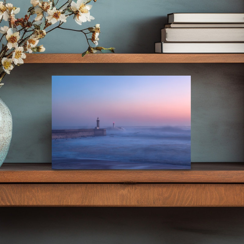Adrian - Lighthouse In Porto by 1X - Wrapped Canvas Print, 30.48 cm H x 45.72 cm W