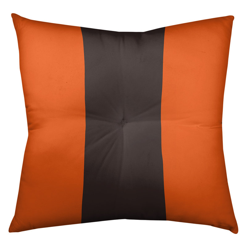  Coussin de sol touffeté, 30 po x 30 po, Orange / Brun