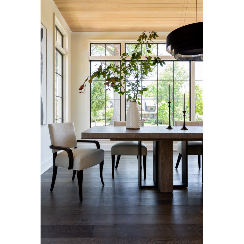 Weathered Oak Extendable Rectangular Dining Table