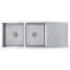 VidaXL Kitchen Sink Undermount Sink with Strainer Stainless Steel Sink Square-63662723