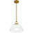 Abderrahman 1-Light Brushed Gold Pendant Light