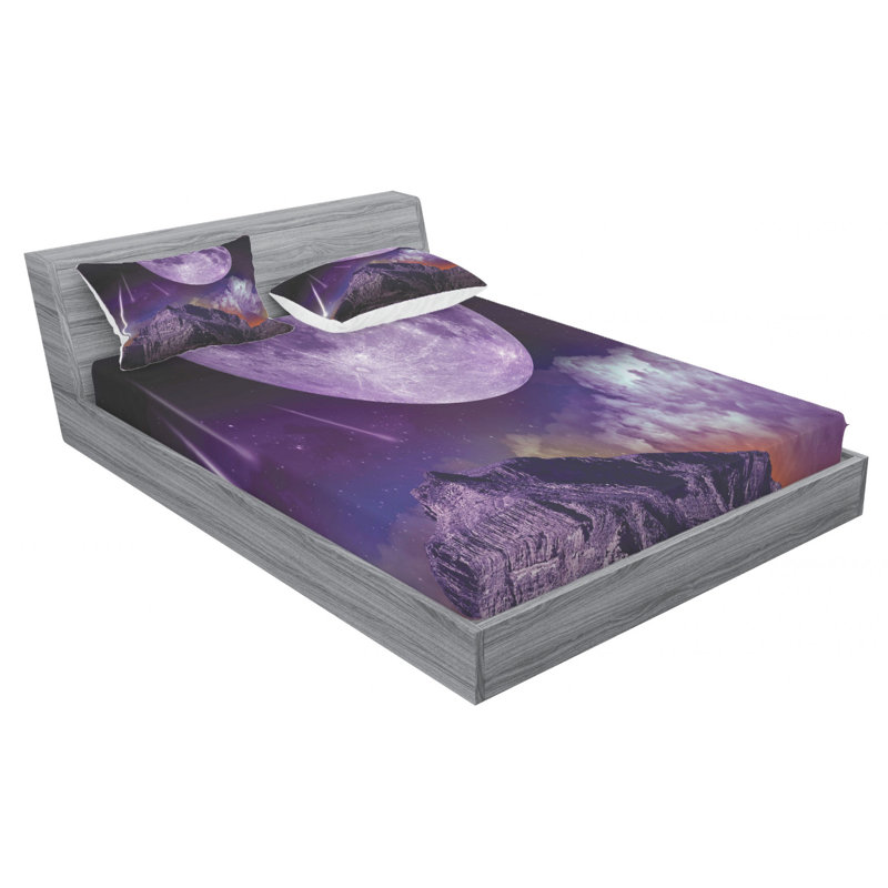 Microfiber Sheet Set, Queen Sheet Set with Fitted Sheet