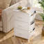 Table de chevet avec 3 tiroirs pour la chambre à coucher, table de chevet avec plateau en bois, table de bout en acier robuste, petite commode pour la chambre à coucher, salon-372163265-388929565