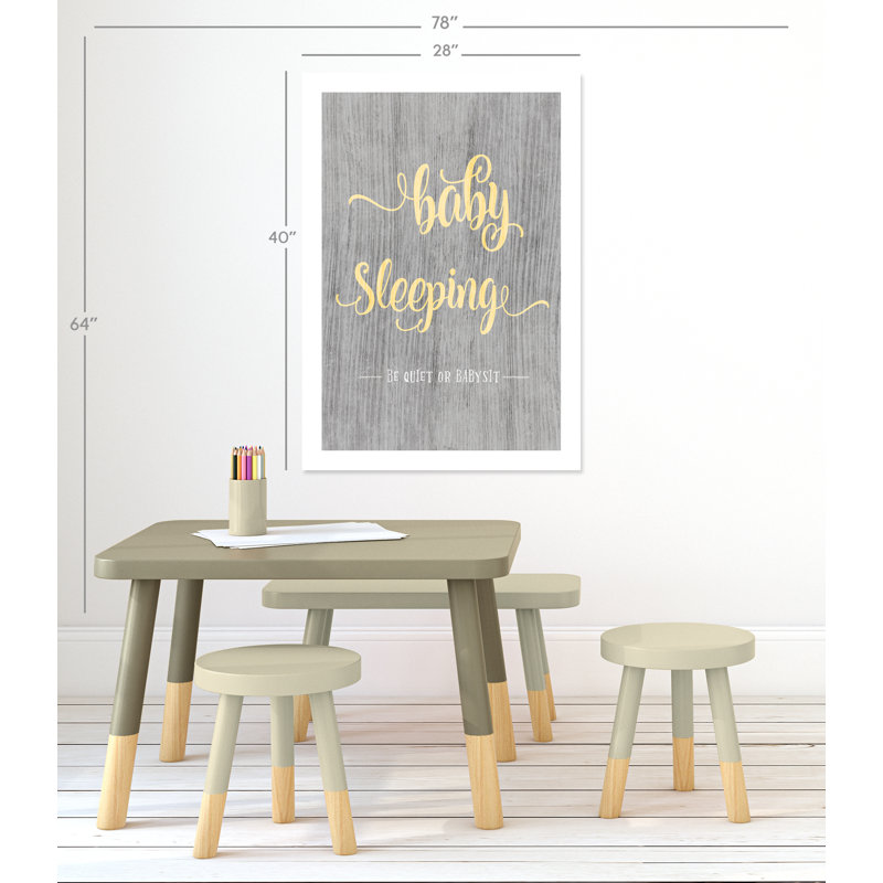 Rolled Baby Sleeping Paper Print, 40" H x 28" W x 1" D