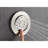 Stylish Shower System In Brushed Nickel: Head, Hand Shower, Slide Bar, Bodysprays, Arm, Hose, Valve Trim Equipment With Trim: Hose-117417156