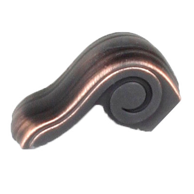 Tirette fantaisie avec passe-main zinc et coulée Volute