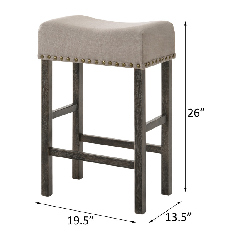 Tabourets à hauteur de comptoir, Cannelle / Gris, 2