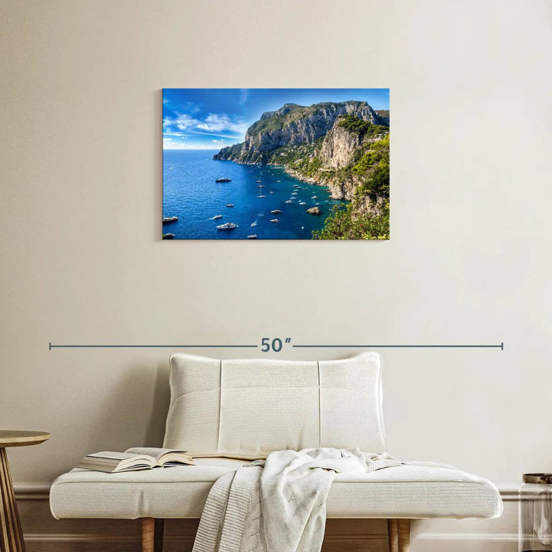 Gillard, île de Capri, H 20 po x l 30 po