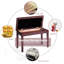 Faux Leather Upholstered Storage Bench-2096598514