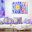Grand coussin lombaire en fractales de fleurs exotiques-30747706
