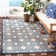 Arneshia Geometric Navy/Gray Indoor / Outdoor Area Indoor/Outdoor Area Rug