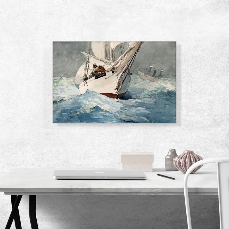 «Diamond Shoal 1905» par Winslow Homer, reproduction d'art sur toile tendue, H 18 po x l 26 po x P 0,75 po