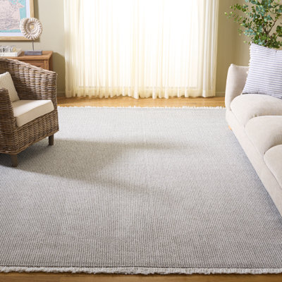 Tapis en jute tissé à la machine de couleur unie en gris clair