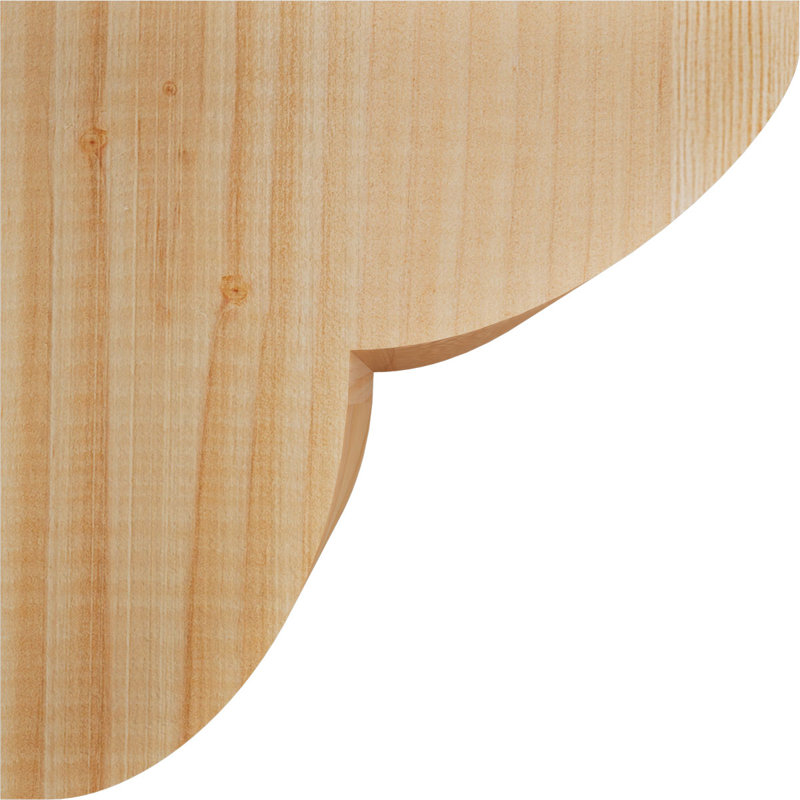Corbeau Crestline, H 8 po x l 5,5 po x P 8 po, Sapin de Douglas, Lisse