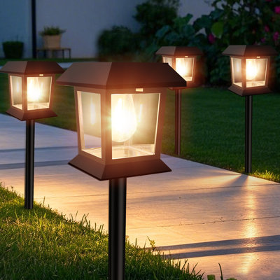 Water Resistant and UV Resistant Glass and Iron Landscape & Nature Garden Accents Accessories