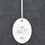 Carley Joy Presents Oval Shaped Ceramic Ornament