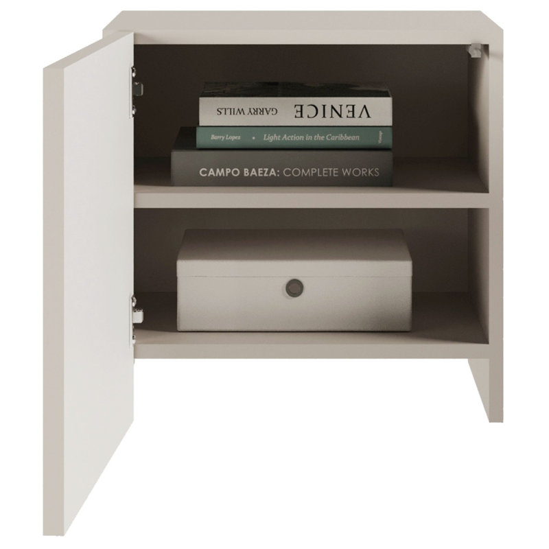 50cm W Manufactured Wood Bedside Table
