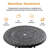 39.37-inch Round Table Cast Aluminum Outdoor Dining Set with Umbrella Hole and Brown Cushions-94396385