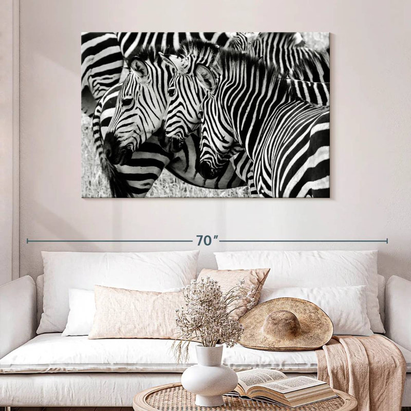 Brampt Zebra Faces, 32" H x 48" W