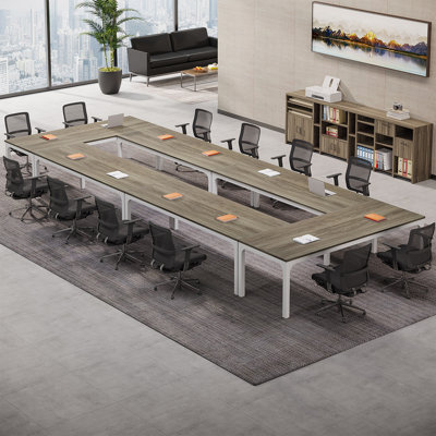 Multiple 78.74" Conference Meeting Table by Ebern Designs
