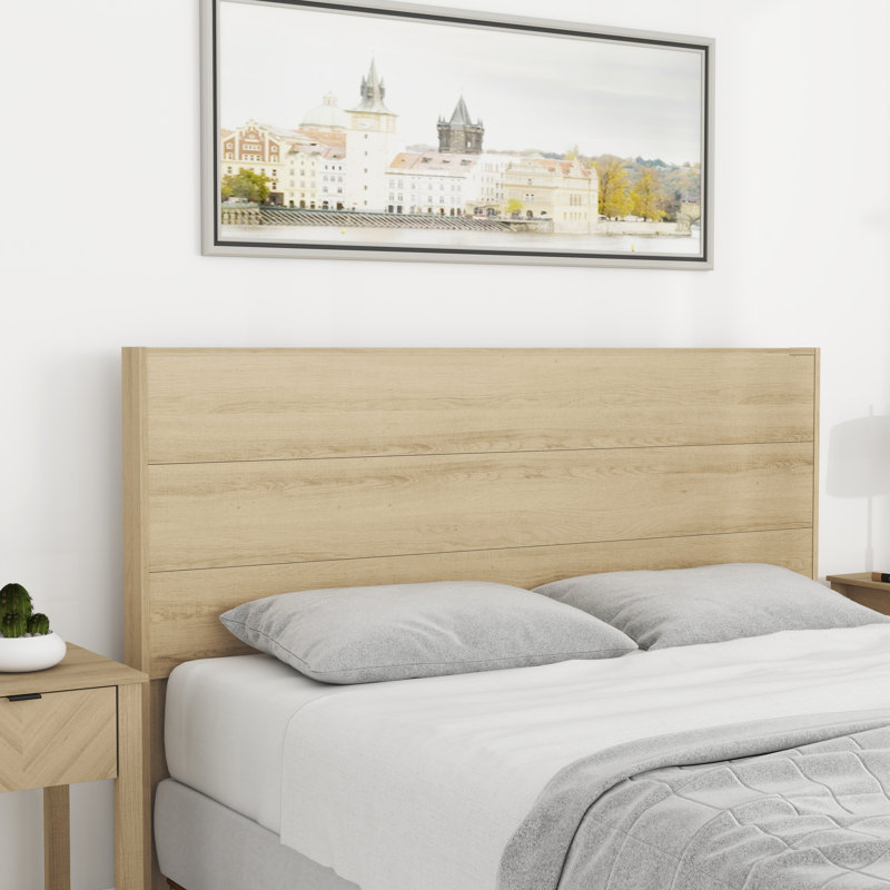 Allyannah Transitional Full Queen Headboard, Natural