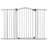Metal Adjustable Pressure Mounted Pet Gate With Door