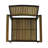 Patio Wood And Metal Chair,Set Of 2