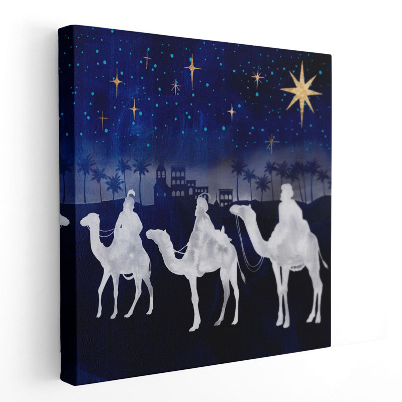 «Midnight Star Of Bethlehem II», reproduction d'art sur toile, H 12 po x l 12 po