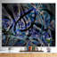 «Symmetric Spiral Blue Flower», impression-35062363-35062378