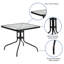 Table carrée en verre trempé Amlie-87058782-87057903