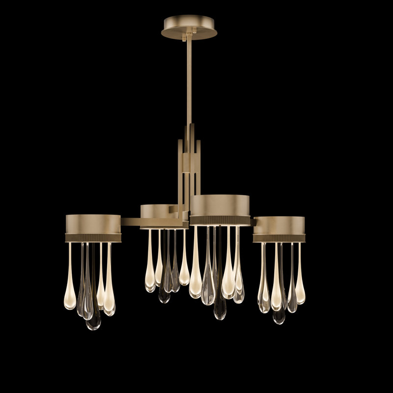 Rain LED Pendant, Ombre Bronze