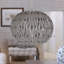 21cm H Metal Pendant Shade in Taupe