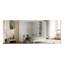 Grand lit escamotable mural avec placard, blanc