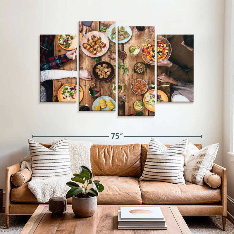 Yarlin Cozy Rustic Dinner, 42" H x 68" W