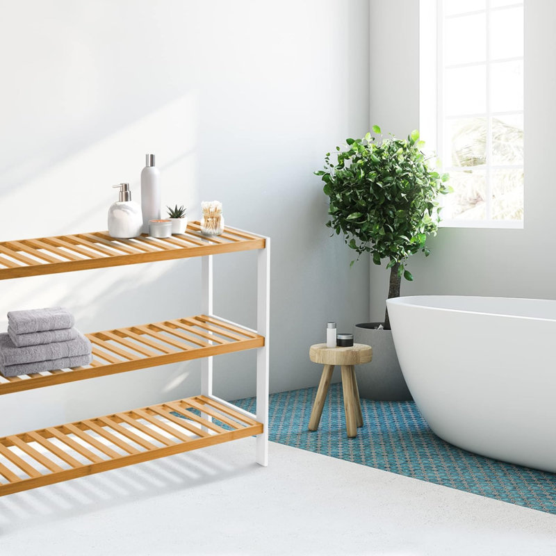 3 Pair Shoe Storage Rack, White