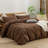BESTOUCH Duvet Cover Set 100% Washed Cotton Linen Feel Lightweight-115115468-114986045
