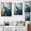 Arrandale Blue Ink Wash Peacock III - Print-1938458604-1938458601