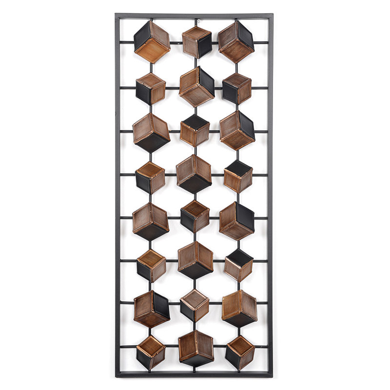 Modern Abstract Wall Decor on Metal