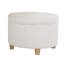 Repose-pieds rond avec rangement en velours 24 po-633714282