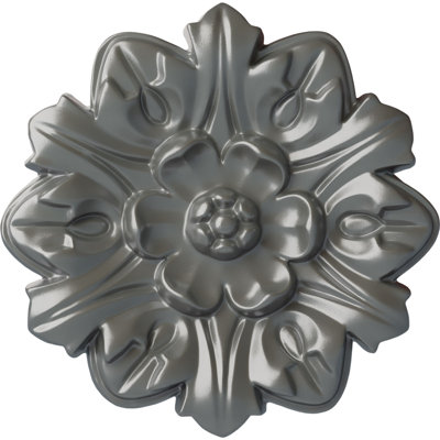 Médaillon de plafond Endurathane Claremont, diamètre extérieur de 10 5/8 po x P 5 3/4 po x P 1/2 po (convient aux auvents jusqu'à 7 po), finition de l'abat-jour peint à la main