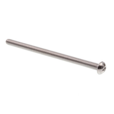 Machine Screws, Round Head, Phillips/Slotted Combination Drive, #8-32 X 2-1/2 in., Grade 18-8 Stainless Steel (20 Pack)