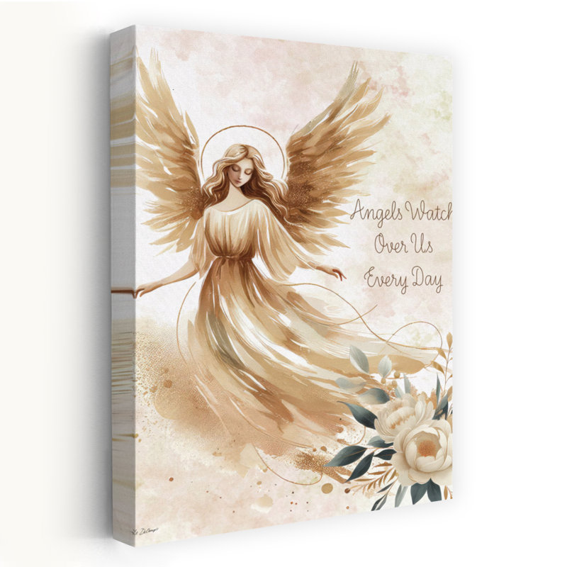 Angels veille sur nous tous les jours, art floral contemporain, H 60 po x l 40 po