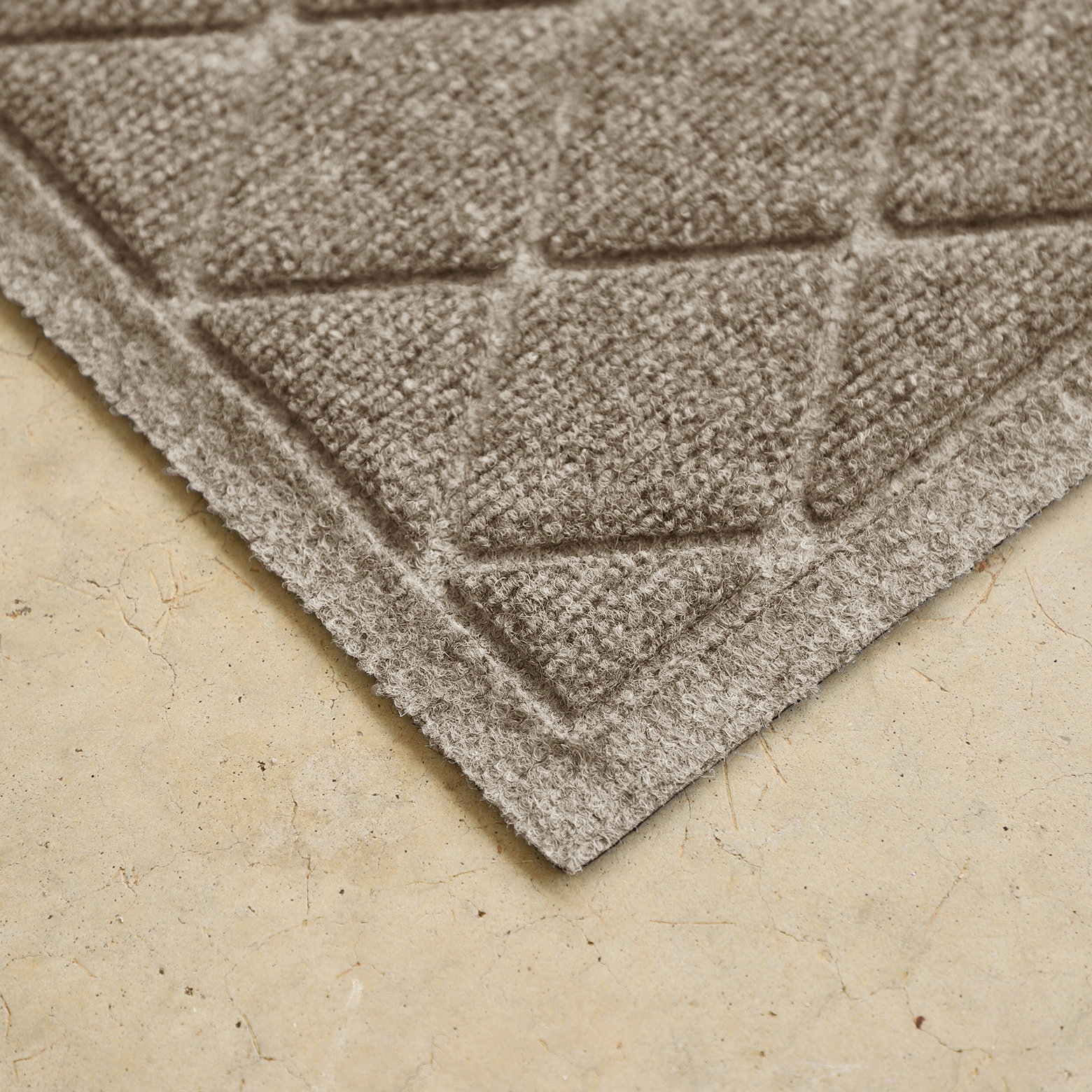WaterHog Non-Slip Indoor/Outdoor Doormat, Camel, Rectangle 24" x 36"