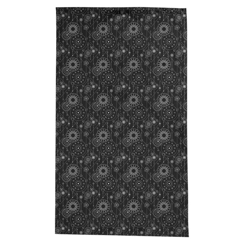 Leffel Astrology Pattern Tablecloth, Black