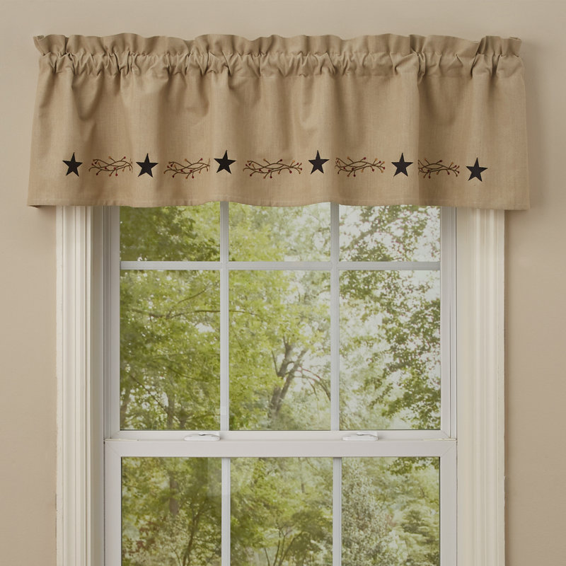  Cantonnière brodée Star Vine 60 x 14