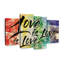 «Love Is Love Is Love», reproduction sur toile tendue 4 pièces-1779500832
