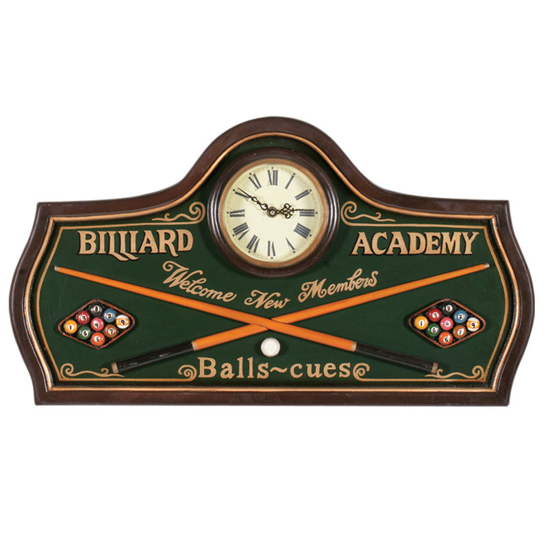 BILLIARD ACADEMY HORLOGE