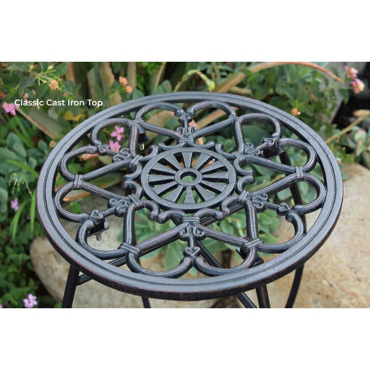 CAST IRON ROUND PLANT STAND – BIG YAAD MARKETPLACE